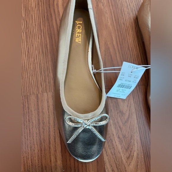 J.Crew gold ballet flats - Picture 2 of 16